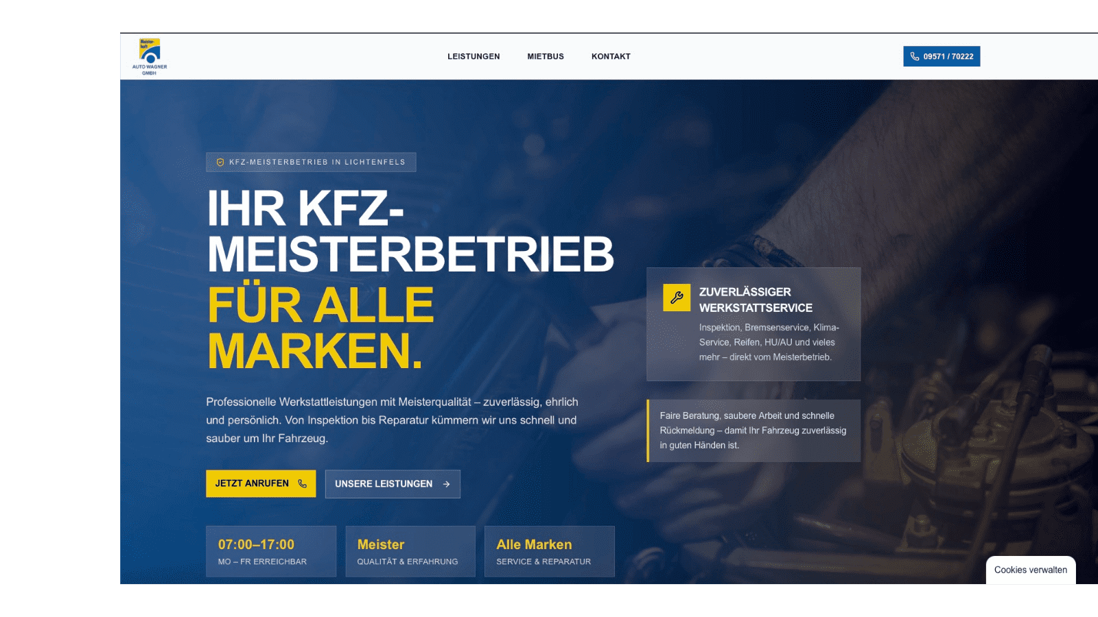 Auto Wagner GmbH – Strategischer Website-Relaunch